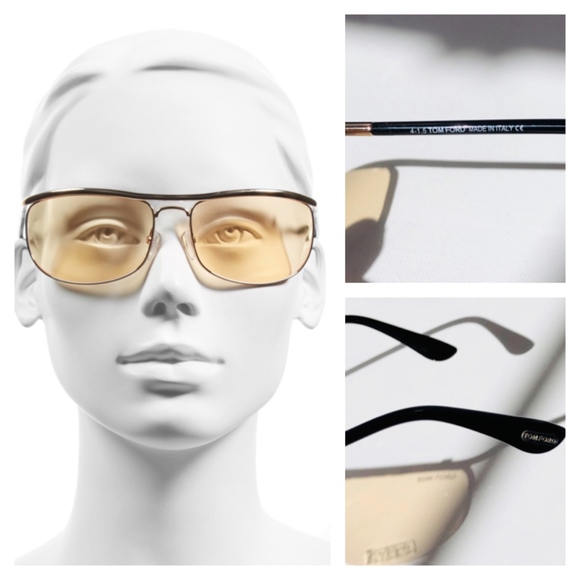 New TOM FORD Ryder Rose Gold Orange Sunglasses - Picture 5 of 16